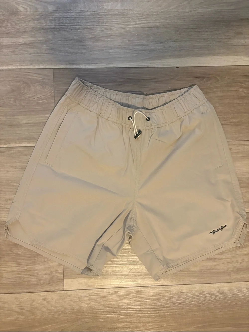 Alphalete Chester Men's Swim Trunks Beige